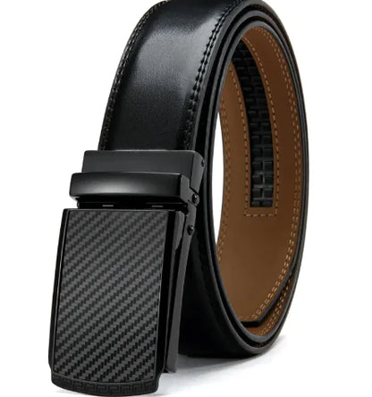 No Holes Cowhide Leather Belt