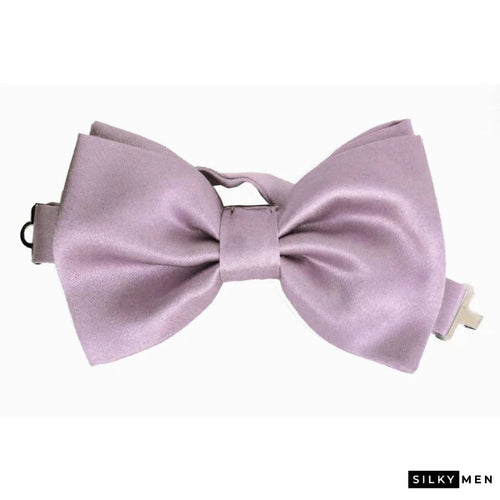 Pale Lilac Italian Silk Bow Tie Ready to Wear