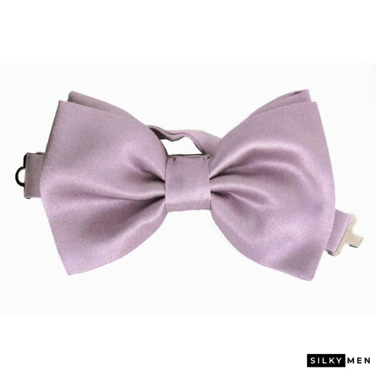 Pale Lilac Italian Silk Bow Tie Ready to Wear